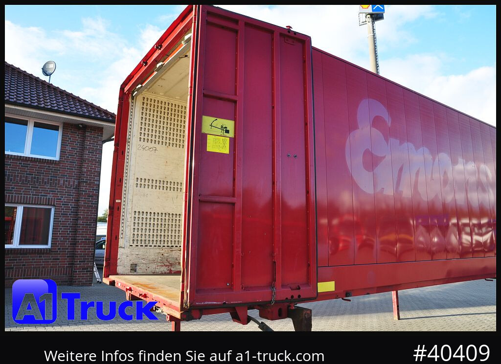 Kofferaufbau KRONE BDF 7,82 Wechselbrücke, 2680mm Innenhöhe.