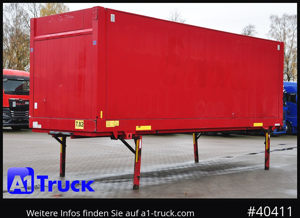 Kofferaufbau KRONE BDF 7,82 Wechselbrücke, 2680mm Innenhöhe.