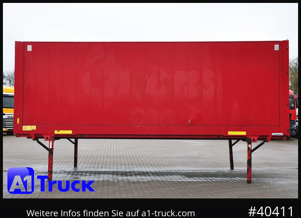Kofferaufbau KRONE BDF 7,82 Wechselbrücke, 2680mm Innenhöhe.