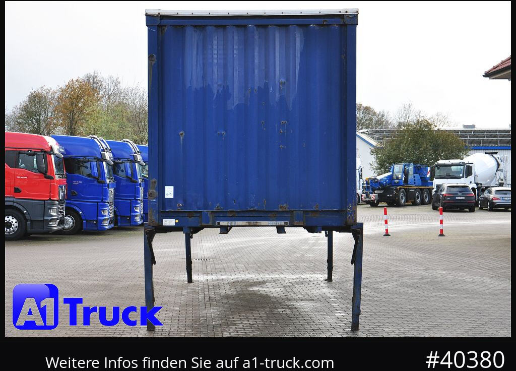 Planenaufbau KRONE 7.45 BDF Wechselbrücke, Schiebeplane