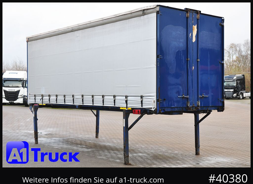 Planenaufbau KRONE 7.45 BDF Wechselbrücke, Schiebeplane