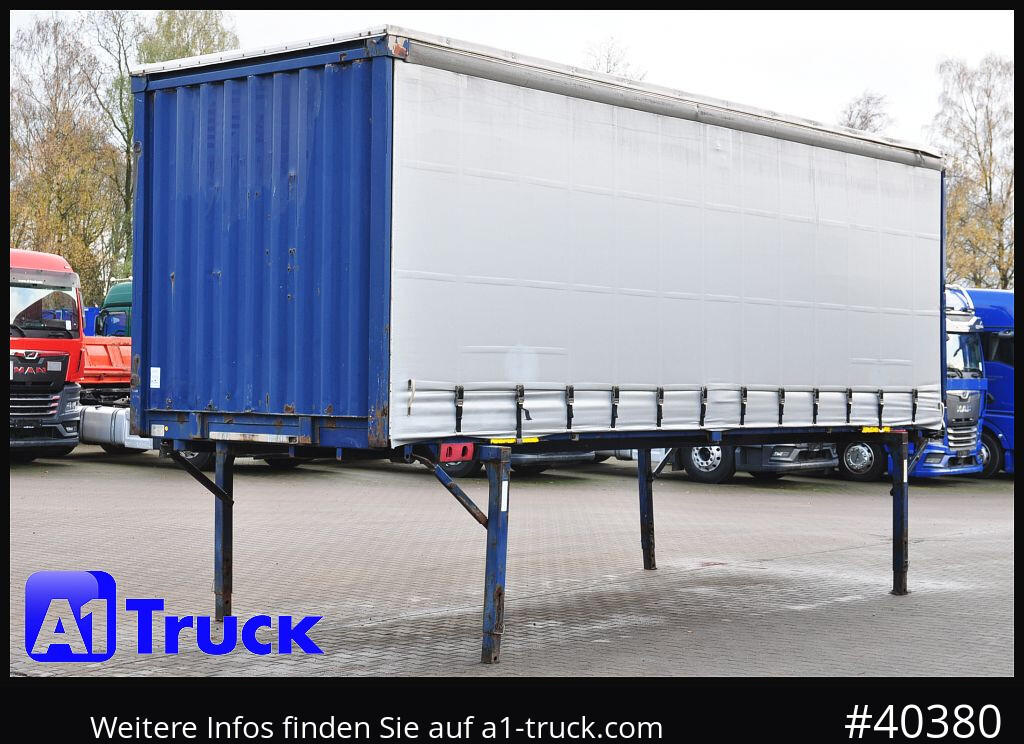 Planenaufbau KRONE 7.45 BDF Wechselbrücke, Schiebeplane