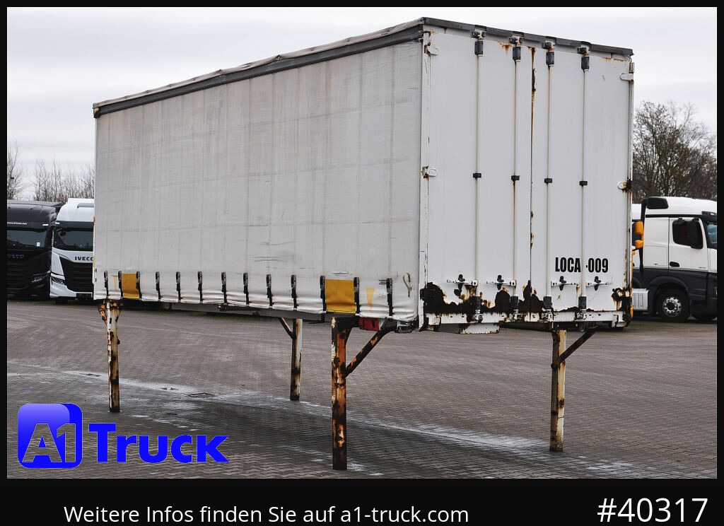 Planenaufbau KRONE Wechselbrücke 7,45 Multilock, neutral