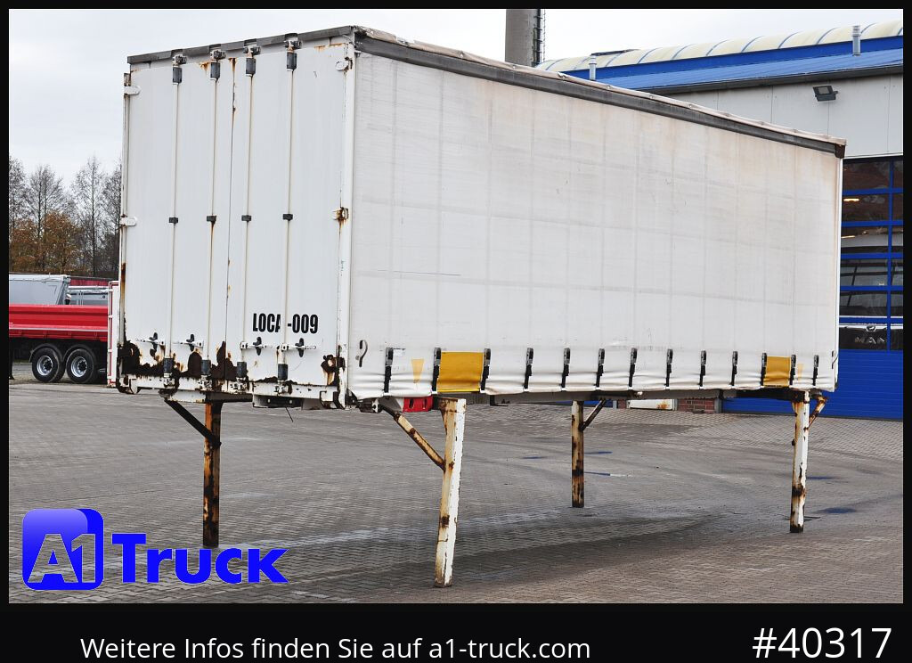 Planenaufbau KRONE Wechselbrücke 7,45 Multilock, neutral