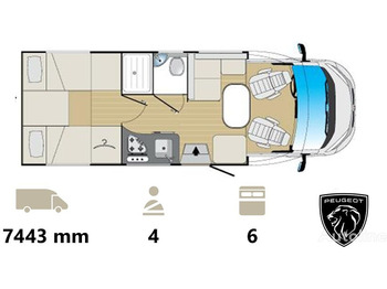 XGO Dynamic 99P PLUS Peugeot Boxer 140HP, 4 seats (2024 model) - Camper Van: das Bild 2
