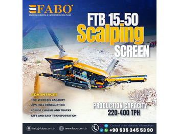 FABO FTB 15-50 Mobile Scalping Screen | Ready in Stock - Mobile Brechanlage: das Bild 1