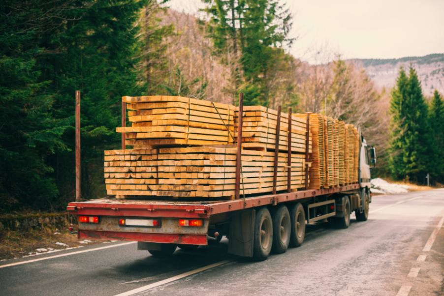Holztransporter LKW