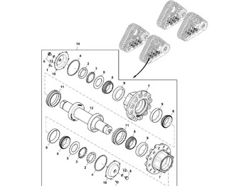JOHN DEERE Laufwerksteile