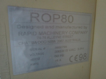 Druckmaschine HUBSTANZE RAPID PRINT ROP80 MIT PRÄGEEINHEIT VON OBEN UND UNTEN: das Bild 4