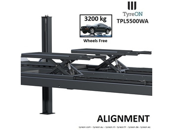 Werkstattgerät TPL5500WA 4 post alignment lift - 5.6 meter runways - Fully integrated free wheels lifting system - 5.5T: das Bild 2 Werkstattgerät TPL5500WA 4 post alignment lift - 5.6 meter runways - Fully integrated free wheels lifting system - 5.5T: das Bild 2