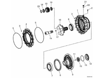 CASE Achse und Teile