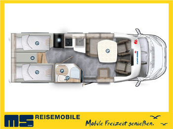 Teilintegriertes Wohnmobil Eura Mobil PROFILA T 695 EB /-2025-/ MONDIAL / EINZELBETTEN: das Bild 2 Teilintegriertes Wohnmobil Eura Mobil PROFILA T 695 EB /-2025-/ MONDIAL / EINZELBETTEN: das Bild 2