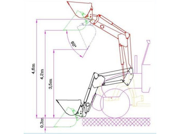 Frontlader für Traktor Hydrometal ładowacz czołowy AT-50: das Bild 3