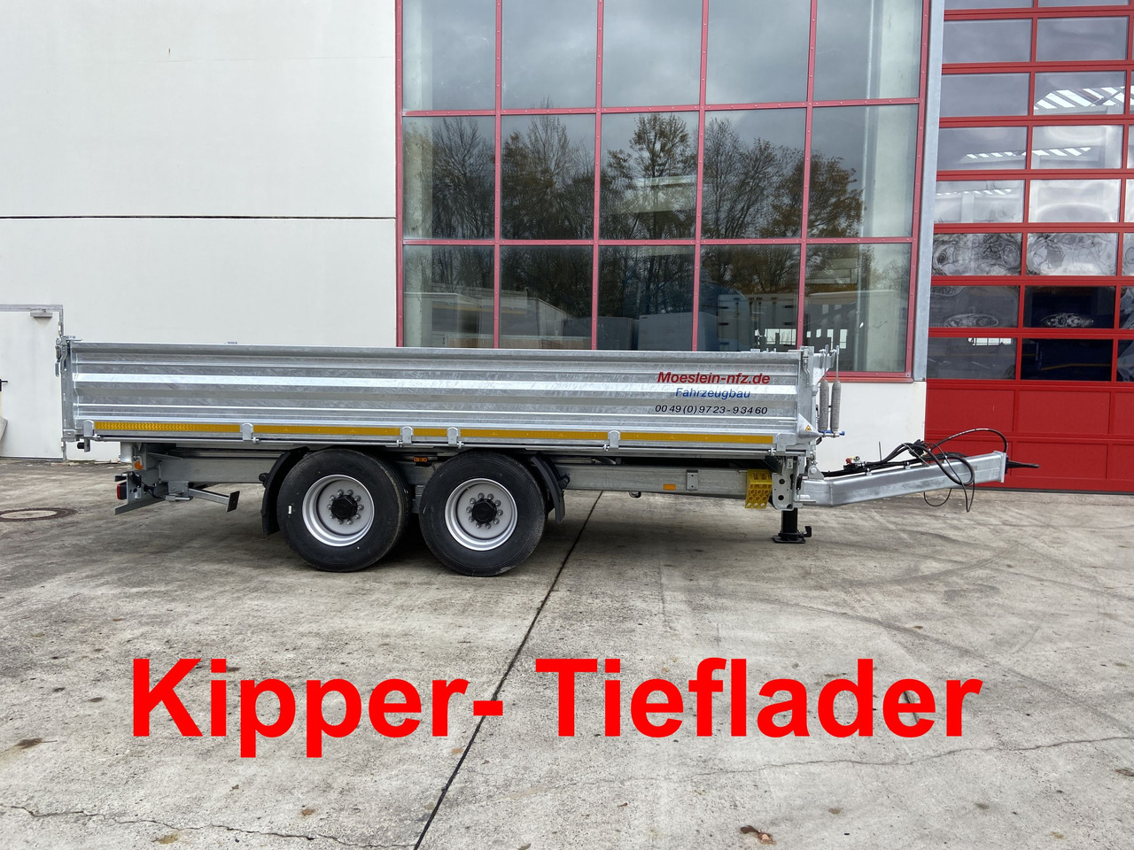 Möslein TTD 14 5,70 m 14 t Tandem- Kipper Tieflader 5,70 m lang, Breite Reifen-- Neufahrzeug -- - Kipper Anhänger: das Bild 5 Möslein TTD 14 5,70 m 14 t Tandem- Kipper Tieflader 5,70 m lang, Breite Reifen-- Neufahrzeug -- - Kipper Anhänger: das Bild 5