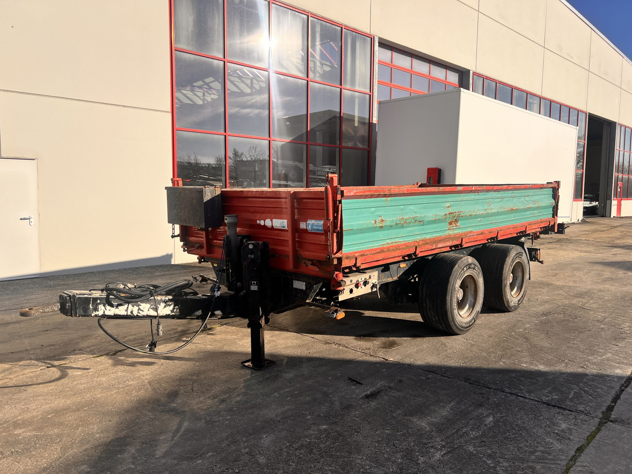 Obermaier OS2-TD190A 19 t Tandemkipper- Tieflader, Breitbereifung - Kipper Anhänger: das Bild 4 Obermaier OS2-TD190A 19 t Tandemkipper- Tieflader, Breitbereifung - Kipper Anhänger: das Bild 4