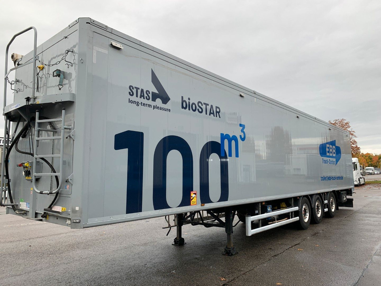 Stas bioSTAR ca 100 cbm 14,9 m Innenlänge - Schubboden Auflieger: das Bild 1 Stas bioSTAR ca 100 cbm 14,9 m Innenlänge - Schubboden Auflieger: das Bild 1