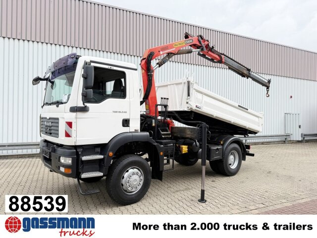MAN TGM 18.240 4x4 BB mit Kran Palfinger PK9501 - Kipper, Autokran: das Bild 1 MAN TGM 18.240 4x4 BB mit Kran Palfinger PK9501 - Kipper, Autokran: das Bild 1