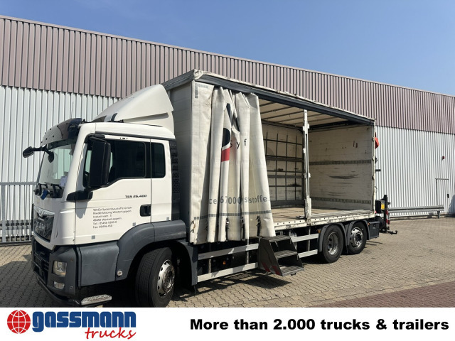 Pritsche LKW, Autokran MAN TGS 26.400 6x2-4 LL, Lenk-/Lift, Edscha,: das Bild 10 Pritsche LKW, Autokran MAN TGS 26.400 6x2-4 LL, Lenk-/Lift, Edscha,: das Bild 10