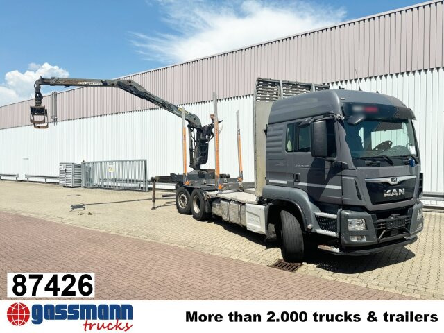 MAN TGS 26.500 6X4H-4 BL, PriTarder, HydroDrive, - Holztransporter, Autokran: das Bild 1 MAN TGS 26.500 6X4H-4 BL, PriTarder, HydroDrive, - Holztransporter, Autokran: das Bild 1