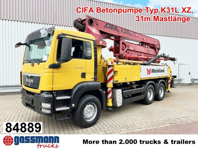 MAN TGS 33.440 6X4 BB, Betonpumpe CIFA K31L XZ, 31m - Betonpumpe: das Bild 1 MAN TGS 33.440 6X4 BB, Betonpumpe CIFA K31L XZ, 31m - Betonpumpe: das Bild 1