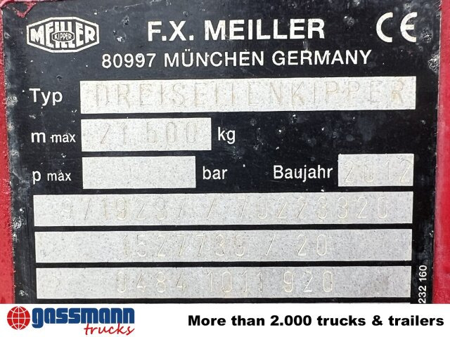 Meiller MEILLER 3-Seiten Kippaufbau, Bordmatik - Kippaufbau: das Bild 4 Meiller MEILLER 3-Seiten Kippaufbau, Bordmatik - Kippaufbau: das Bild 4