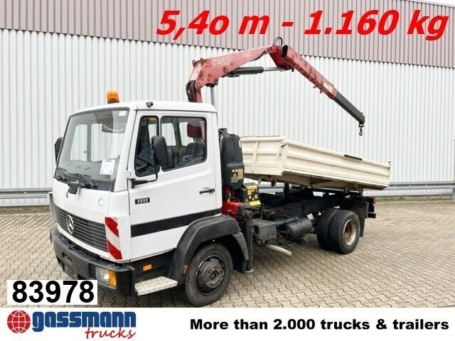 Mercedes-Benz 811 K 4x2 mit Kran Fassi F65A.21 (BJ.2009) - Kipper, Autokran: das Bild 1 Mercedes-Benz 811 K 4x2 mit Kran Fassi F65A.21 (BJ.2009) - Kipper, Autokran: das Bild 1