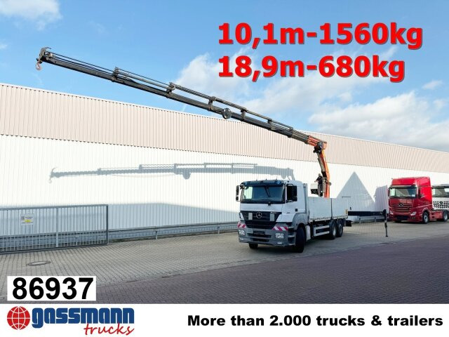 Mercedes-Benz Axor 2536/43 L 6x2 mit Heckkran Palfinger PK - Pritsche LKW, Autokran: das Bild 1 Mercedes-Benz Axor 2536/43 L 6x2 mit Heckkran Palfinger PK - Pritsche LKW, Autokran: das Bild 1