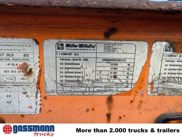 Müller-Mitteltal T 3 Kompakt 30,0, Hydr. Rampen, Verbr. auf 3m - Tieflader Anhänger: das Bild 5 Müller-Mitteltal T 3 Kompakt 30,0, Hydr. Rampen, Verbr. auf 3m - Tieflader Anhänger: das Bild 5