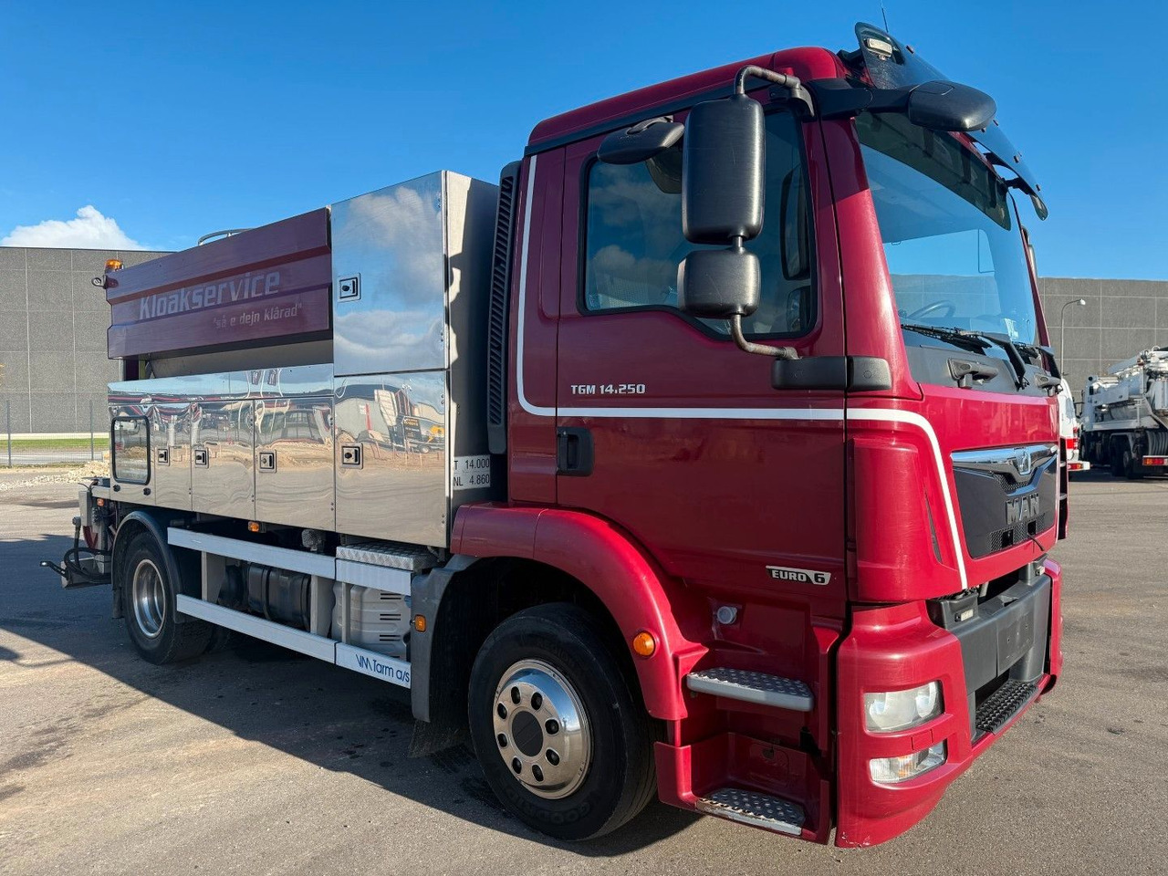 MAN TGM 14.250 VM-Tarm Stainless Steel 5600 l. Kombi - Saug-/ Spülfahrzeug: das Bild 2 MAN TGM 14.250 VM-Tarm Stainless Steel 5600 l. Kombi - Saug-/ Spülfahrzeug: das Bild 2