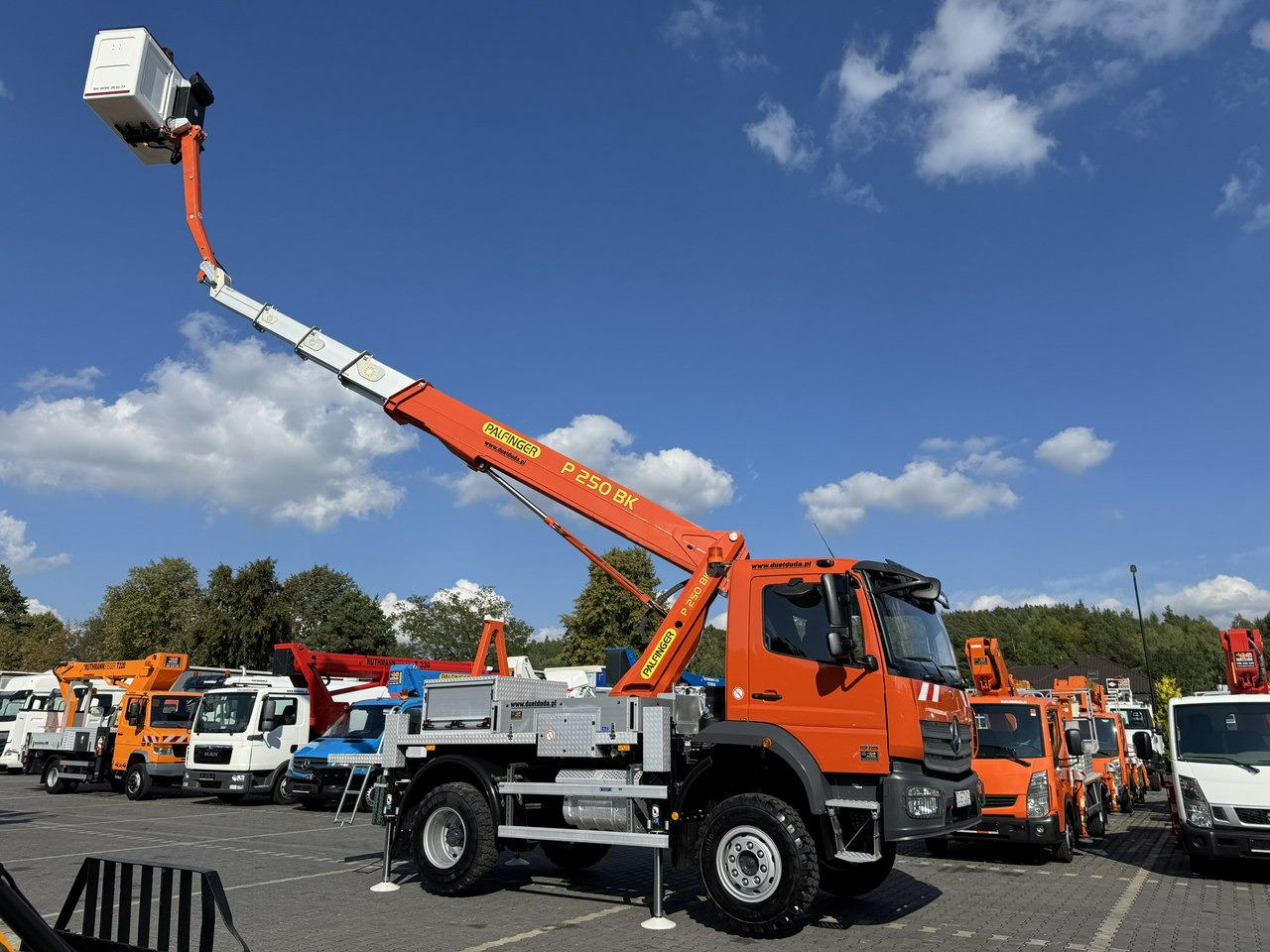 LKW mit Arbeitsbühne Mercedes Atego 818 E6 4x4 Zwyżka PALFINGER P250 BK Podnośnik Koszowy: das Bild 9