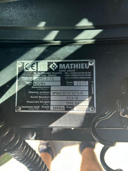 Mathieu Azura MC210 - Kehrmaschine: das Bild 5 Mathieu Azura MC210 - Kehrmaschine: das Bild 5