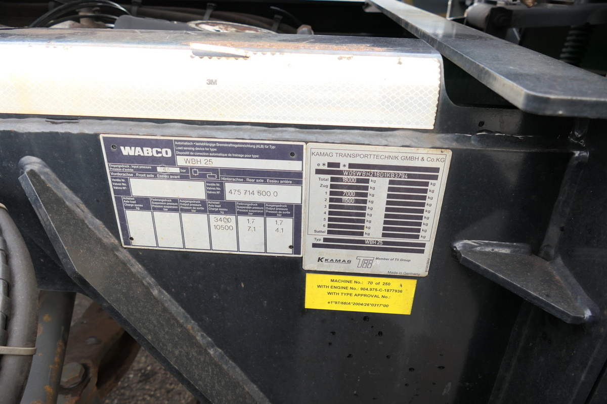 Containerwagen/ Wechselfahrgestell LKW MERCEDES-BENZ KAMAG WBH 25 Wiesel Sattelkupplung Umsetzfahrz.: das Bild 18 Containerwagen/ Wechselfahrgestell LKW MERCEDES-BENZ KAMAG WBH 25 Wiesel Sattelkupplung Umsetzfahrz.: das Bild 18
