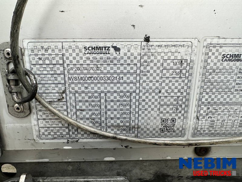 Schmitz Cargobull SCB*S3T - Curtainsider / Pritsche Plane / Sliding roof - Tieflader Auflieger: das Bild 5 Schmitz Cargobull SCB*S3T - Curtainsider / Pritsche Plane / Sliding roof - Tieflader Auflieger: das Bild 5