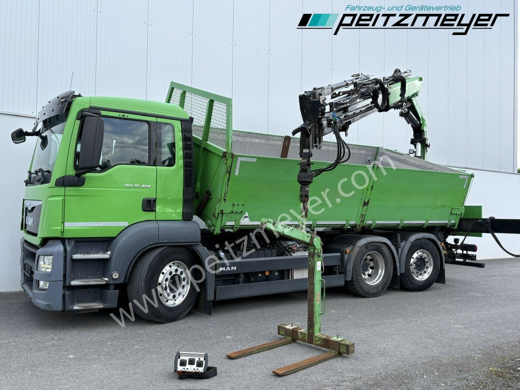 MAN TGS 26.460 FL 6x2 Kipper+Kran+Funk Lenkachse, 2-Seitenkipper, Atlas 172.3 - Kipper, Autokran: das Bild 1 MAN TGS 26.460 FL 6x2 Kipper+Kran+Funk Lenkachse, 2-Seitenkipper, Atlas 172.3 - Kipper, Autokran: das Bild 1