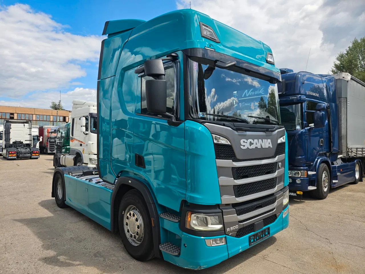 Scania R500 Standard-Turquoise-Standklima-Big NAVI-Hydr - Sattelzugmaschine: das Bild 2 Scania R500 Standard-Turquoise-Standklima-Big NAVI-Hydr - Sattelzugmaschine: das Bild 2
