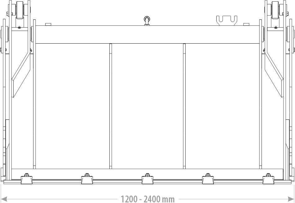 Klappschaufel 4 in 1 Schaufel Radlader Kramer Cat Liebherr Euro - Ladeschaufel: das Bild 3 Klappschaufel 4 in 1 Schaufel Radlader Kramer Cat Liebherr Euro - Ladeschaufel: das Bild 3