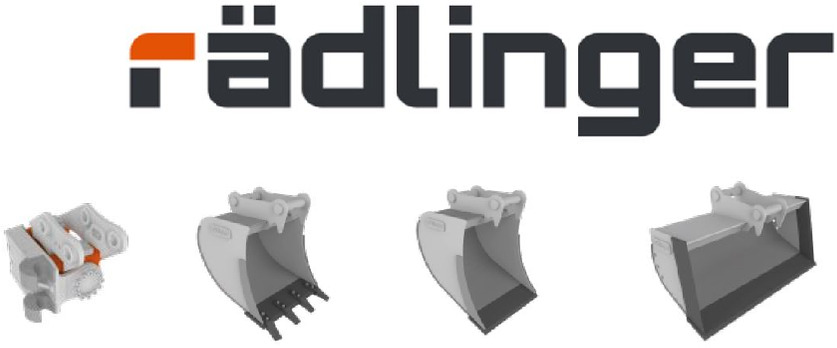 Rädlinger Löffelpaket 6 - 8 to mit MS 08 mit Powertilt Bagger - Baggerschaufel: das Bild 1 Rädlinger Löffelpaket 6 - 8 to mit MS 08 mit Powertilt Bagger - Baggerschaufel: das Bild 1