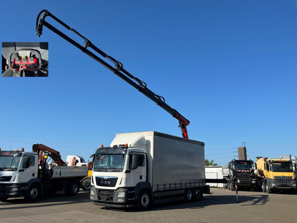 MAN MAN TG-S Pritsche Heckkran 26.400 6x2-2 BL 5xhydr.Ausschub, Funk - Plane LKW, Autokran: das Bild 1 MAN MAN TG-S Pritsche Heckkran 26.400 6x2-2 BL 5xhydr.Ausschub, Funk - Plane LKW, Autokran: das Bild 1