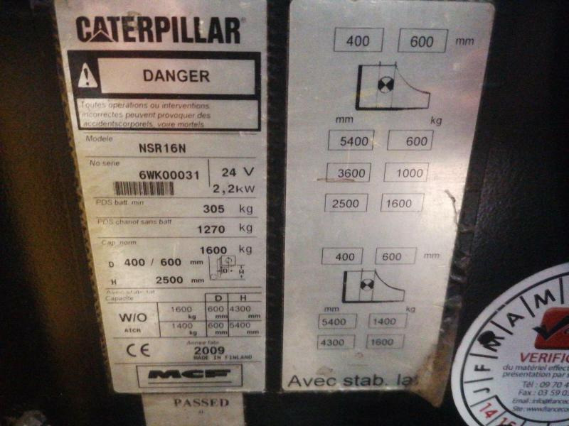 Hochhubwagen Caterpillar NSR16N: das Bild 9 Hochhubwagen Caterpillar NSR16N: das Bild 9