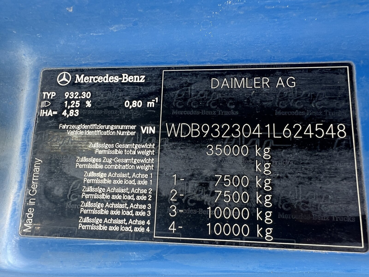 Mercedes-Benz Actros MP 3, 3241/8x4, Actros MP 3, 3241/8x4, Alukipper Bordmatik, Kli-Ret - Kipper: das Bild 5 Mercedes-Benz Actros MP 3, 3241/8x4, Actros MP 3, 3241/8x4, Alukipper Bordmatik, Kli-Ret - Kipper: das Bild 5