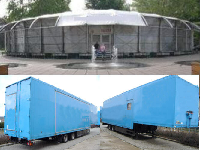 SAnh SAK17 2x WILLE SAK17 Kofferauflieger für mobile Austellungshalle, Jumbo Mega - Koffer Auflieger: das Bild 1 SAnh SAK17 2x WILLE SAK17 Kofferauflieger für mobile Austellungshalle, Jumbo Mega - Koffer Auflieger: das Bild 1