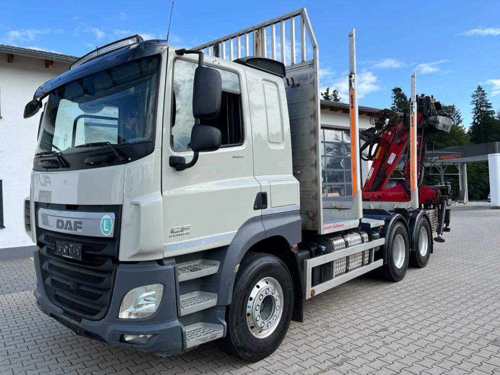 DAF CF 460 6x4 mit Riedler Holzaufb. Penz Kran 12Z DAF CF 460 6x4 mit Riedler Holzaufb. Penz Kran 12Z - Holztransporter, Autokran: das Bild 4 DAF CF 460 6x4 mit Riedler Holzaufb. Penz Kran 12Z DAF CF 460 6x4 mit Riedler Holzaufb. Penz Kran 12Z - Holztransporter, Autokran: das Bild 4