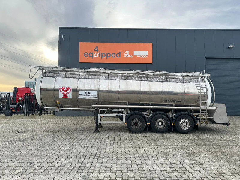 Feldbinder LEBENSMITTEL / LEVENSMIDDELEN FOOD / 33.500L / 3-COMP / PUMPE / INOX / NL-trailer / APK: 10-2026 - Tankauflieger: das Bild 2 Feldbinder LEBENSMITTEL / LEVENSMIDDELEN FOOD / 33.500L / 3-COMP / PUMPE / INOX / NL-trailer / APK: 10-2026 - Tankauflieger: das Bild 2