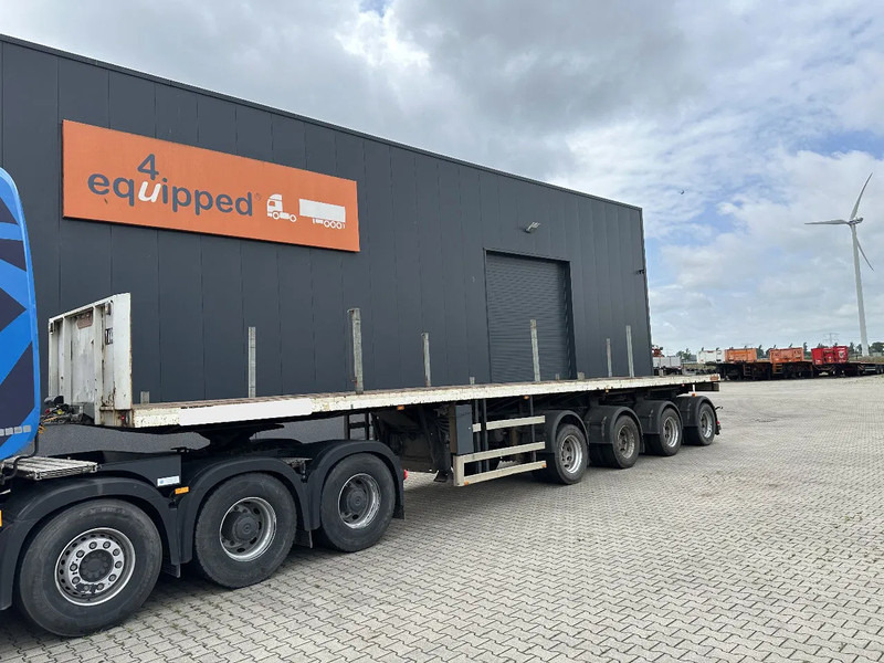 Nooteboom OVB-73-04, 73 tons 4-axle Ballast trailer, 3 hydraulic steering axles, 75% tyres, MOT 03/2026 - Pritschenauflieger/ Plattformauflieger: das Bild 1 Nooteboom OVB-73-04, 73 tons 4-axle Ballast trailer, 3 hydraulic steering axles, 75% tyres, MOT 03/2026 - Pritschenauflieger/ Plattformauflieger: das Bild 1