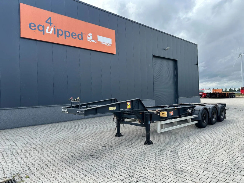 TURBOS HOET Turbo's Hoet 20FT HC GOOSENECK ADR CHASSIS / BPW + DISC / ADR (FL, AT, OX) / NL-trailer / APK / 2x available - Container/ Wechselfahrgestell Auflieger: das Bild 1 TURBOS HOET Turbo's Hoet 20FT HC GOOSENECK ADR CHASSIS / BPW + DISC / ADR (FL, AT, OX) / NL-trailer / APK / 2x available - Container/ Wechselfahrgestell Auflieger: das Bild 1
