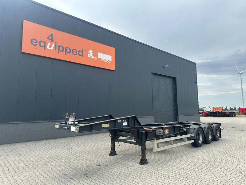 TURBOS HOET Turbo's Hoet 20FT High Cube GOOSENECK ADR CHASSIS / BPW + DISC / ADR (FL, AT, OX) / NL- trailer / APK / 2x available - Container/ Wechselfahrgestell Auflieger: das Bild 1 TURBOS HOET Turbo's Hoet 20FT High Cube GOOSENECK ADR CHASSIS / BPW + DISC / ADR (FL, AT, OX) / NL- trailer / APK / 2x available - Container/ Wechselfahrgestell Auflieger: das Bild 1