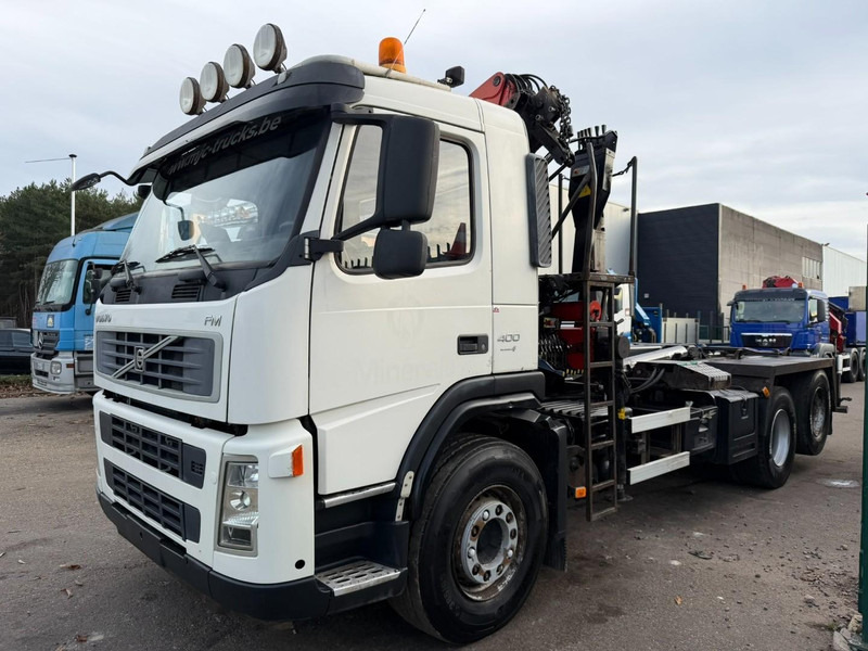 Volvo FM 400 6x2 HOOKLIFT + CRANE PALFINGER PK 15500 B (2x) - 5/6 F - MANUAL - EURO 4 - BE TRUCK - Abrollkipper, Autokran: das Bild 4 Volvo FM 400 6x2 HOOKLIFT + CRANE PALFINGER PK 15500 B (2x) - 5/6 F - MANUAL - EURO 4 - BE TRUCK - Abrollkipper, Autokran: das Bild 4