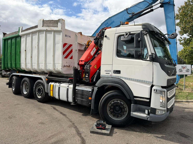 Volvo FM 420 8x2 HOOKLIFT + CRANE PALFINGER PK19.001 SLD B - *294.000km* - EURO 6 - LIFT + STEERING AXLE - I SHIFT - BE TRUCK - Abrollkipper, Autokran: das Bild 2 Volvo FM 420 8x2 HOOKLIFT + CRANE PALFINGER PK19.001 SLD B - *294.000km* - EURO 6 - LIFT + STEERING AXLE - I SHIFT - BE TRUCK - Abrollkipper, Autokran: das Bild 2