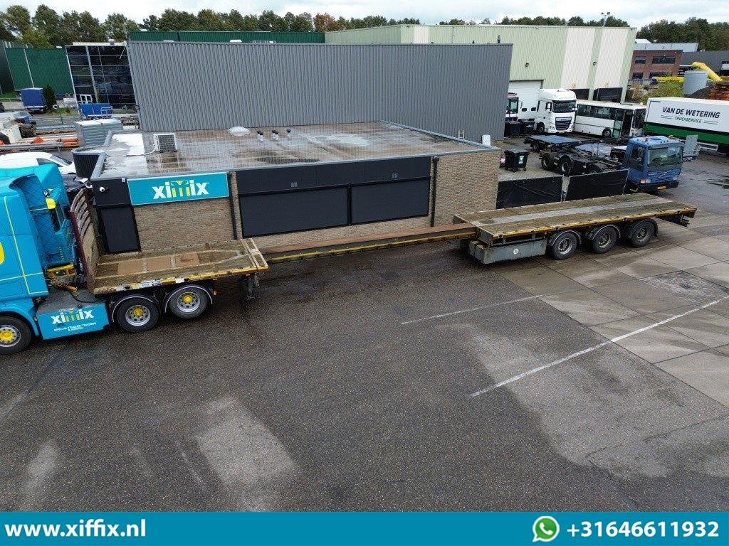 Meusburger 3-ass. Vlakke uitschuifbare oplegger / 3x gestuurd - Pritschenauflieger/ Plattformauflieger: das Bild 1 Meusburger 3-ass. Vlakke uitschuifbare oplegger / 3x gestuurd - Pritschenauflieger/ Plattformauflieger: das Bild 1