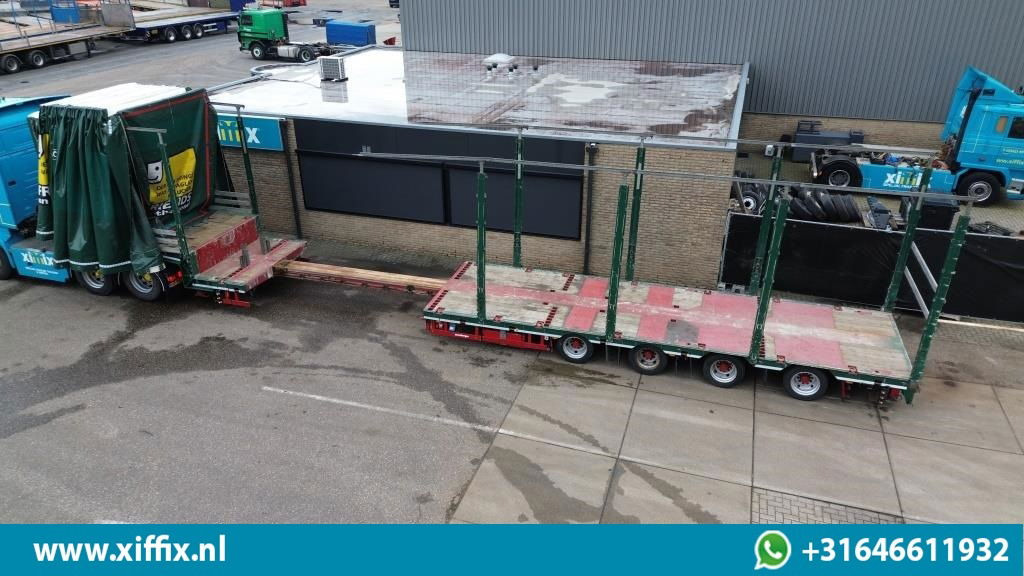 Meusburger 4-ass. Uitschuifbare semi dieplader met huifopbouw / 2x Naloop gestuu - Tieflader Auflieger: das Bild 3 Meusburger 4-ass. Uitschuifbare semi dieplader met huifopbouw / 2x Naloop gestuu - Tieflader Auflieger: das Bild 3